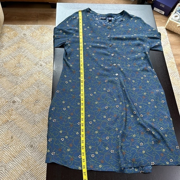 GAP Blue Knee-Length Casual Dress with Long Sleeves - Picture 8 of 12